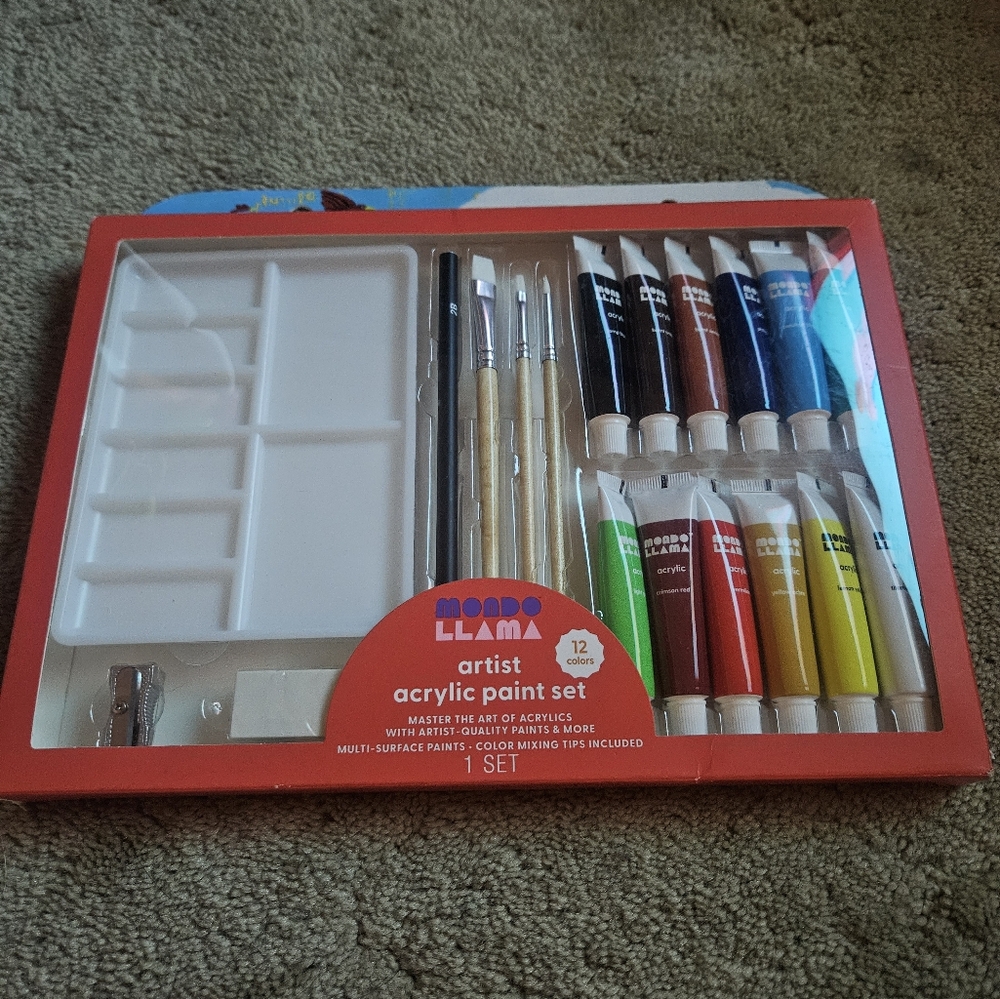 Mondo Llama Acrylic Art Set